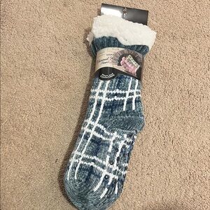 Thermal knit slipper socks
